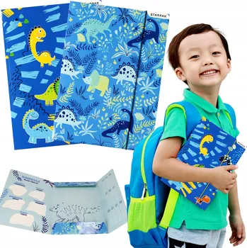 DINOSAUŘI LAMINOVANÁ školní složka s gumičkou A4 pro chlapce, VÝUKOVÉ POMŮCKY