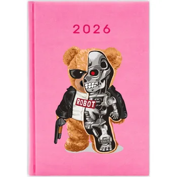 Diář Knižkový kalendář 2026 A5 růžový