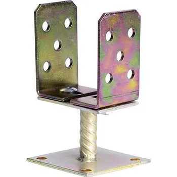 Podpera ASU1, 0-125 mm, Zn, nastaviteľná, podstavec