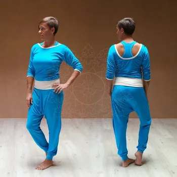 FARMERS® Dámské harémové 3/4 kalhoty Bambus Barva: Modrý tyrkys, Velikost: XS dámské