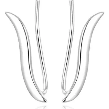 Náušnice Beneto Podélné stříbrné náušnice AGUV2291