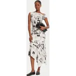 Desigual Midi sukně Breaking News 25WWFK07 Bílá Regular Fit M