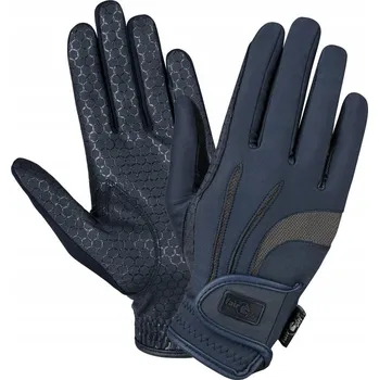 Rukavice Jezdecké rukavice FP EIRA tmavě modro-šedé, velikost L