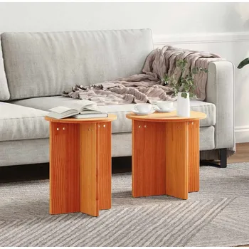 Konferenční stolek vidaXL Konferenční stolek 2 pcs Voskově hnědá [873549]