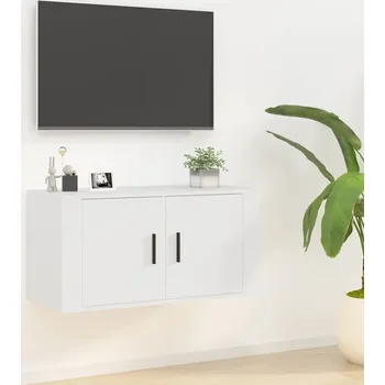 Obývací pokoj vidaXL Nástěnná TV skříňka 80 x 34,5 x 40 cm [816629] Barva: Bílá