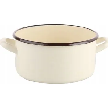 Hrnec RENDL S UCHY HRNEC KRÉMOVÝ 22CM SMALT 413-22K