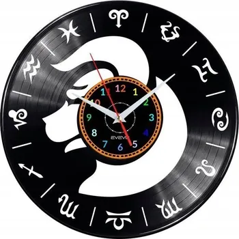 Hodiny ZNAMENÍ ZVĚROKRUHU BÝK HODINY NÁSTĚNNÉ DEKORATIVNÍ MODERNÍ VINYLOVÁ DESKA