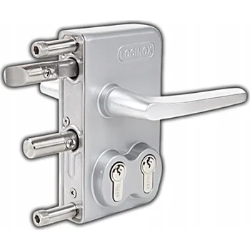 Pohon brány KLIKA ZÁMEK SE DVĚMA VLOŽKAMI PRO BRÁNU BRANKU LOCINOX PRO PROFIL 40x40MM