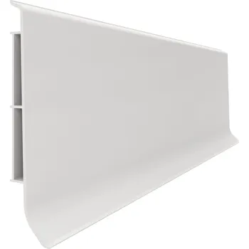 soklová lišta PVC lišta Vilo 16 x 80 mm, délka 200 cm, šedá