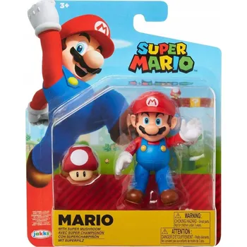 Figurka SUPER MARIO JAKKS PACIFIC ORIGINÁLNÍ POHYBLIVÁ FIGURKA MARIO SUPER MUSHROOM