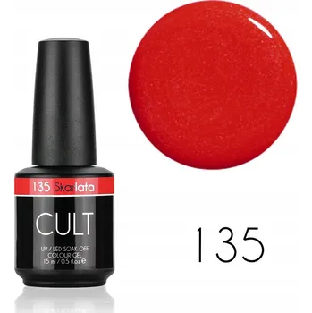 Přípravek na nehty CULT Colour Gel / Hybridní lak 15 ml UV/LED Skarlata 135