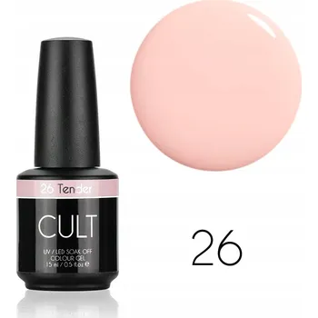 Lak na nehty CULT Colour Gel / Hybridní lak 15 ml UV/LED Odstín Tender 26