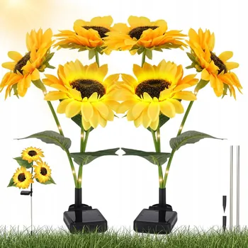 Venkovní osvětlení Solární lampa zapichovací Bedee žlutá 71 cm 2 ks