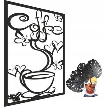 Obraz Obrazy na stěnu panel s prořezávaným vzorem do kuchyně jídelny kuchyňská dekorace 59x95