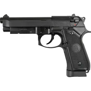 Airsoftová zbraň KJ Works Airsoftová pistole M9 A1, celokov, CO2 blowback - černá