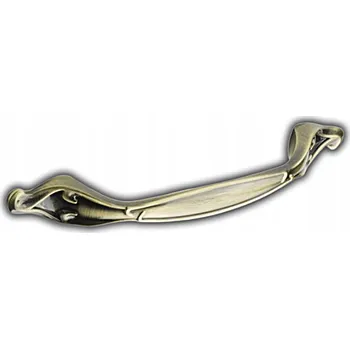 Nábytkové kování NÁBYTKOVÁ ÚCHYTKA OZDOBNÁ UNIVERZÁLNÍ RETRO ROZTEČ 96MM PATINA