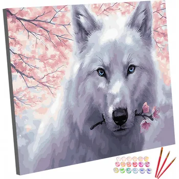 Malování podle čísel Bestomi Vlk 40 x 50 cm