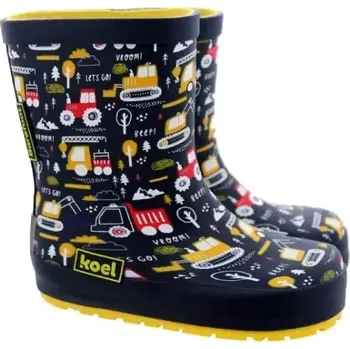 Chlapecké holínky Barefoot holinky Koel tractor blue 32