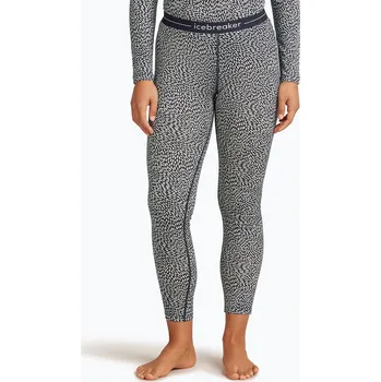 Dámské kalhoty Dámské termo kalhoty Icebreaker Merino 200 Oasis Flock Forms AOP midnight navy/snow