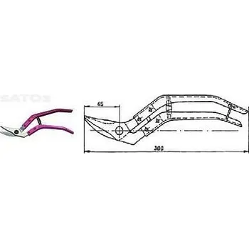 Nůžky na plech Nůžky 2323 na plech vystřih. (Nůžky na plech PROFI)