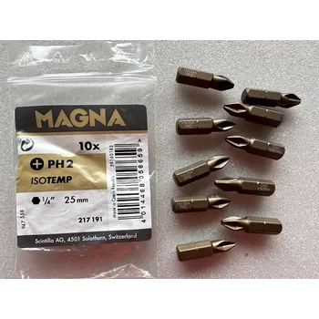 Bit MAGNA Šroubovací bity ISOTEMP Philips PH2 25mm 10 Ks č..kat 217 191