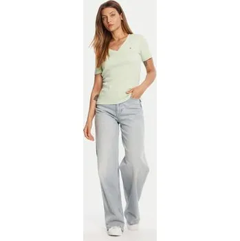 Pánské tričko Tommy Hilfiger T-Shirt New Cody WW0WW40584 Zelená Slim Fit XS