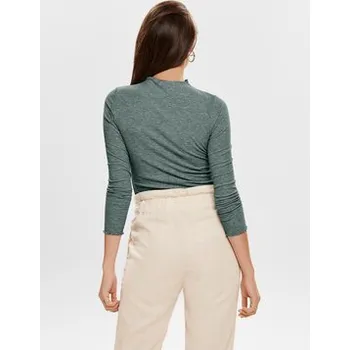 Dámská halenka ONLY Halenka Emma 15180040 Zelená Slim Fit S