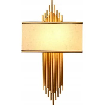 Nástěnné svítidlo Chalette - Nástěnné svítidlo 650x350 mm, 2xE14, Barva světle zlatá + bílá Ab