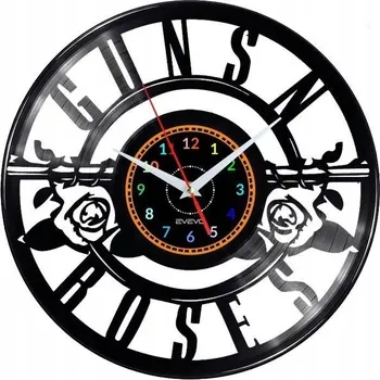 Hodiny Guns and Roses Nástěnné Hodiny Vinylová Deska Moderní Dekorativní Jako Dárek
