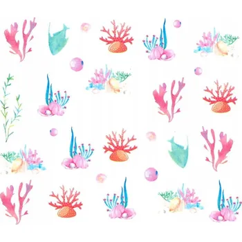 Samolepky na Zdobení Nehtů Vodní Vzory Barevné Mořské BN-1816