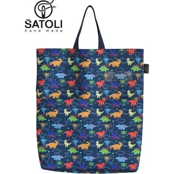 školní kapsář Šatoli.cz Kapsář do školky na pověšení Dino na tmavě modré