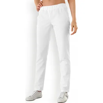 Zdravotnický oděv Zdravotnické kalhoty / Bílé, Guma /Bez kapes/ Clinic Dress /Velikost 42
