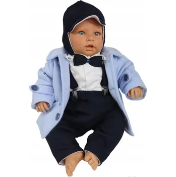 Kojenecká souprava OBLEČENÍ KE NA KŘTINY pro chlapce Kabátek velikost 80