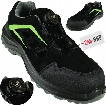 Pracovní obuv Kompozitní pracovní sandály S1 ESD SR FO černo-zelené FE06 vel. 45