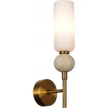 Nástěnné svítidlo Nástěnné svítidlo SANTOS 1xG9 mosaz bílé stínidlo Italux WL-95331-1-BRSS