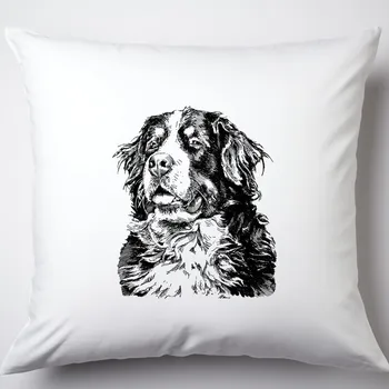 Polštář Polštář - Bernský salašnický pes Typ povlaku: Prémiový satén