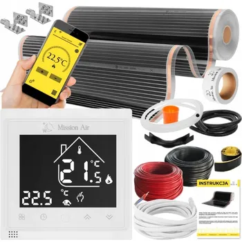 Topná rohož SET Fólie Vyhřívací Podložka INFRAČERVENÁ 20 m² 160 W