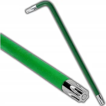 Klíč TORX klíč T15, dlouhý, zelený, z CRV oceli, s OTWÓRem a magnetem, odolný