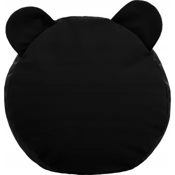 Taburet Podnožka PLUSZOVÁ dekorativní TEDDY taburet PERLOVÁ