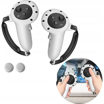 IP kamera Silikonové kryty + držák pro Meta Quest 3S/3, bílé