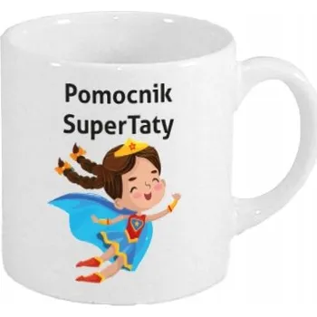 MINI HRNEK PRO DĚTI KERAMICKÝ BÍLÝ HRNEČEK 150 ml