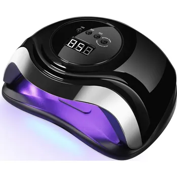 UV lampa na nehty AOKYOM UV/LED Lampa na nehty 168W Profesionální se senzorem, LCD displejem a časovačem