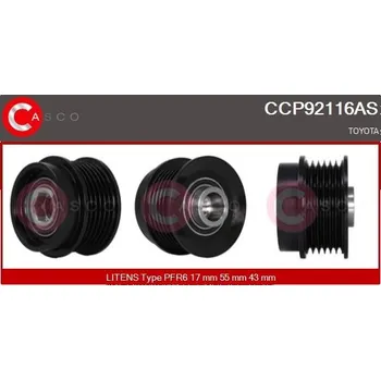 Řemenice, generátor CASCO CCP92116AS