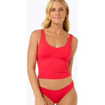 Dámské plavky Vrchní díl plavek Rip Curl Premium Surf Tankini – červený ibišek, velikost L