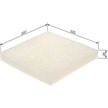 Ventilátor topení a klimatizace Filtr, vzduch v interiéru BOSCH 1 987 435 133