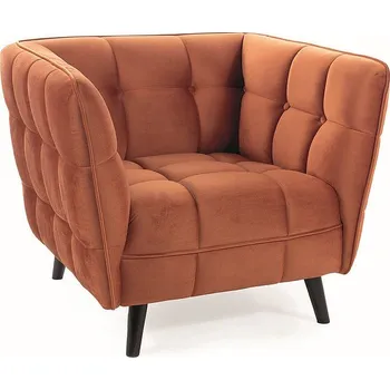 Křeslo Casarredo Čalouněné křeslo KASI VELVET 1 skořicově hnědá