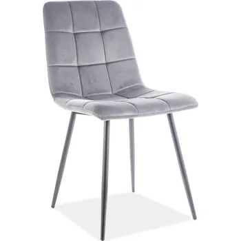 Casarredo Jídelní čalouněná židle MAJA velvet šedá/černá