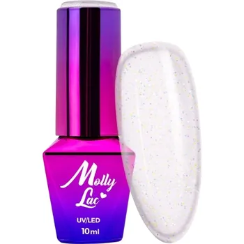 Přípravek na nehty Hybridní lak na nehty MOLLYLAC 10g Winter Crystalize Light Č. 220