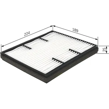 Ventilátor topení a klimatizace Filtr, vzduch v interiéru BOSCH 1 987 432 223