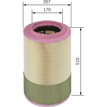 Vzduchový filtr Vzduchový filtr BOSCH F 026 400 068